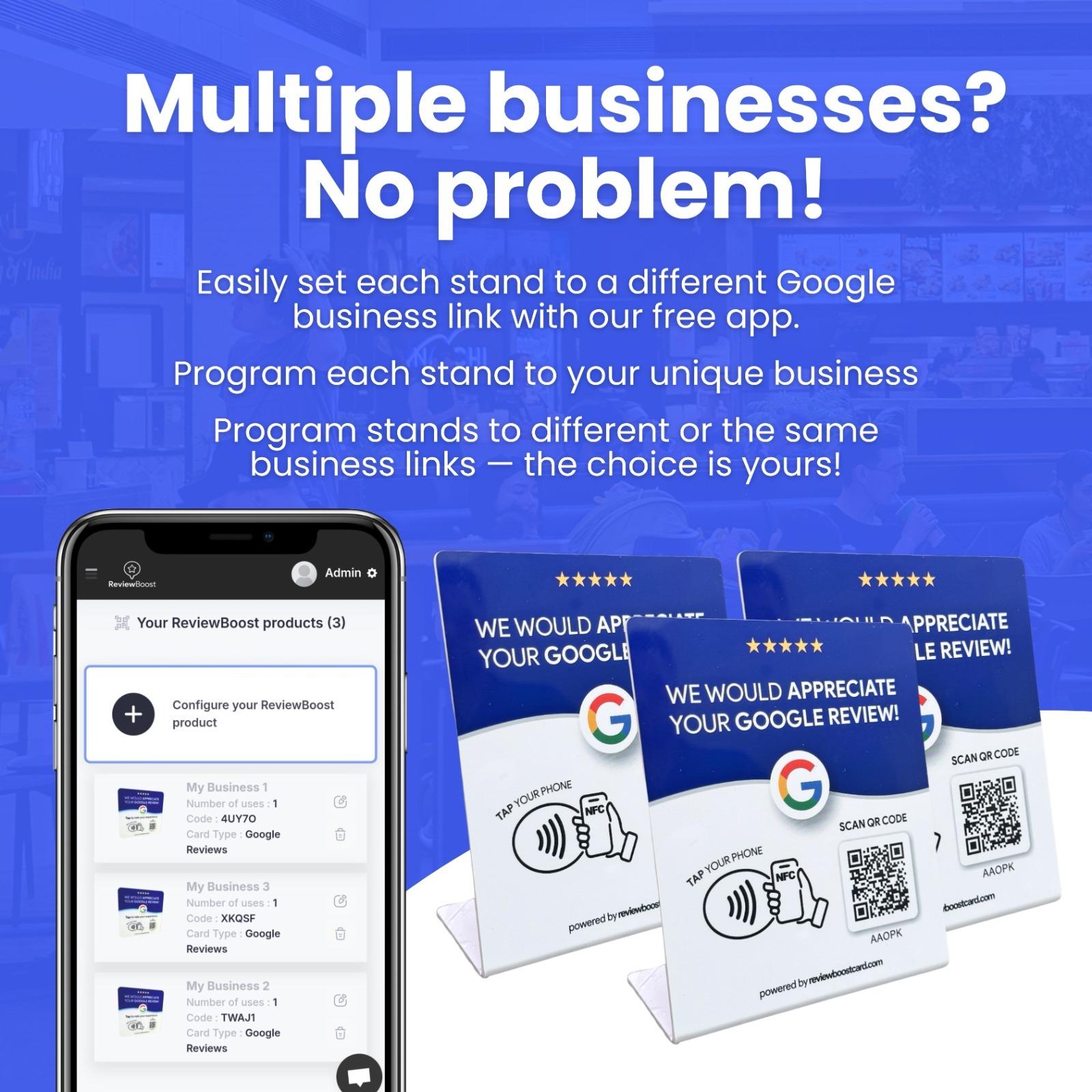 Google Reviews Stand