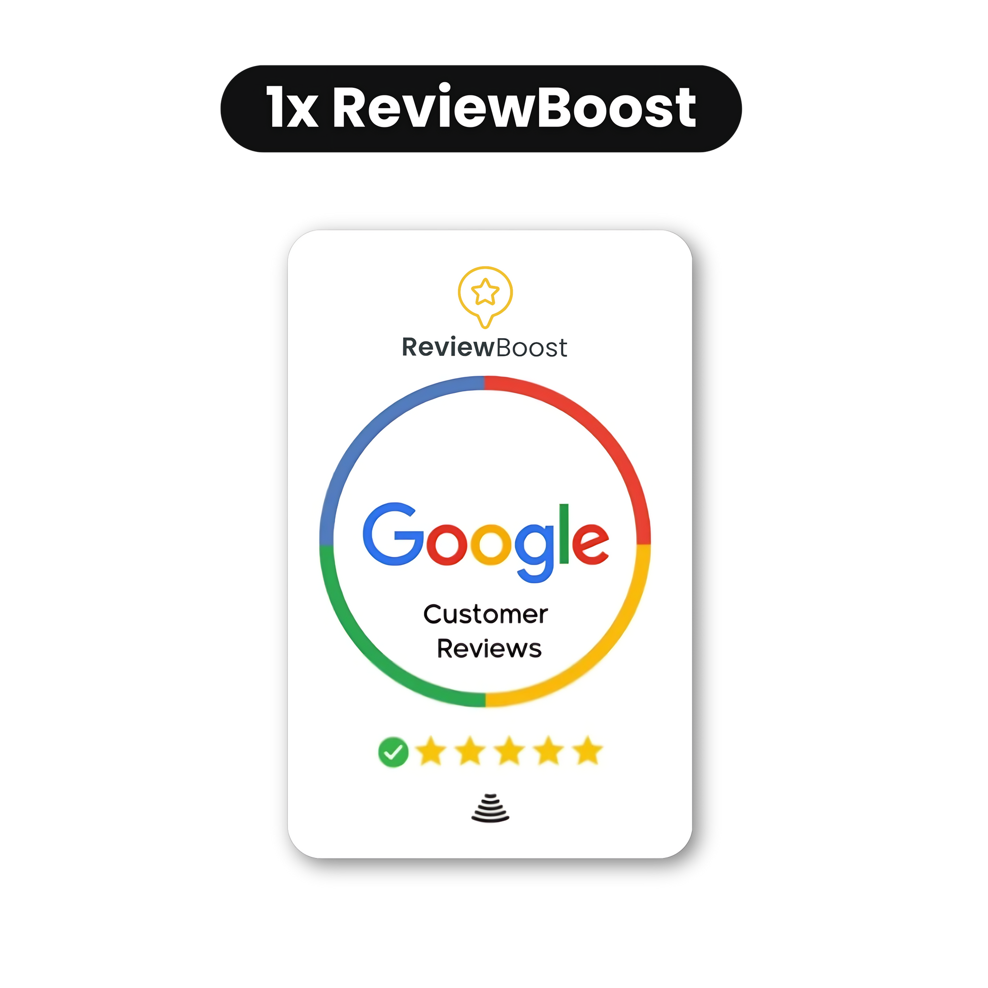 1 ReviewBoost Google Review NFC Cards
