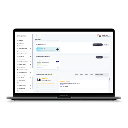 ReviewBoost AI: All-in-One Business Reputation & Review Management Software