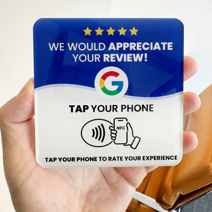 ReviewBoost Google Review NFC Plaque